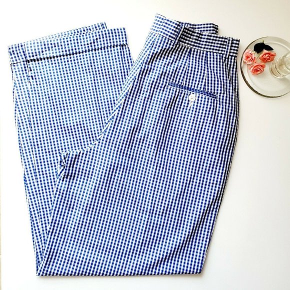 Joanns Pants - Vintage JoAnn's High Waisted Checked Mom Pants GUC